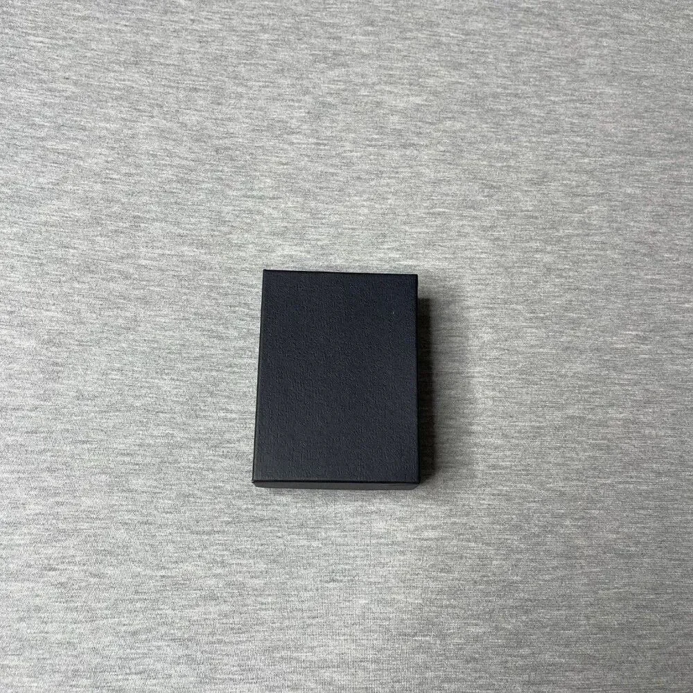 Macy’s Solid Black 4” x 3” Jewelry Necklace & Bracelet Gift Box